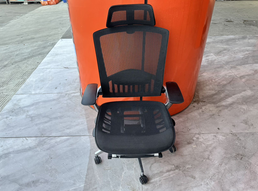 麦森maisen办公椅可躺全黑网人体工学椅办公椅职员椅主管椅