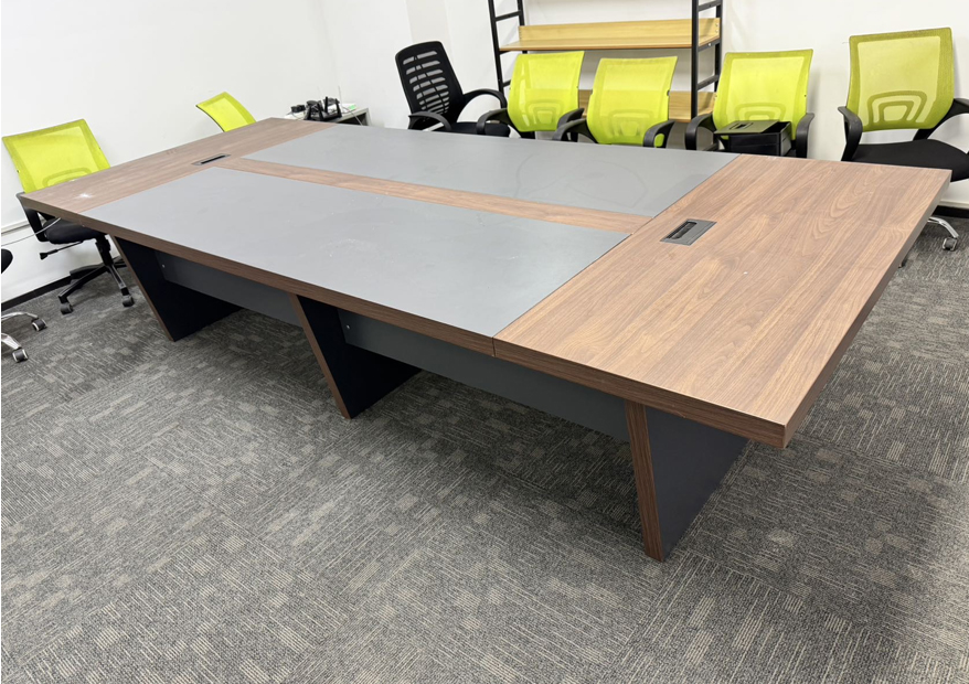 二手会议桌椅组合简约现代卡座办公室接待桌