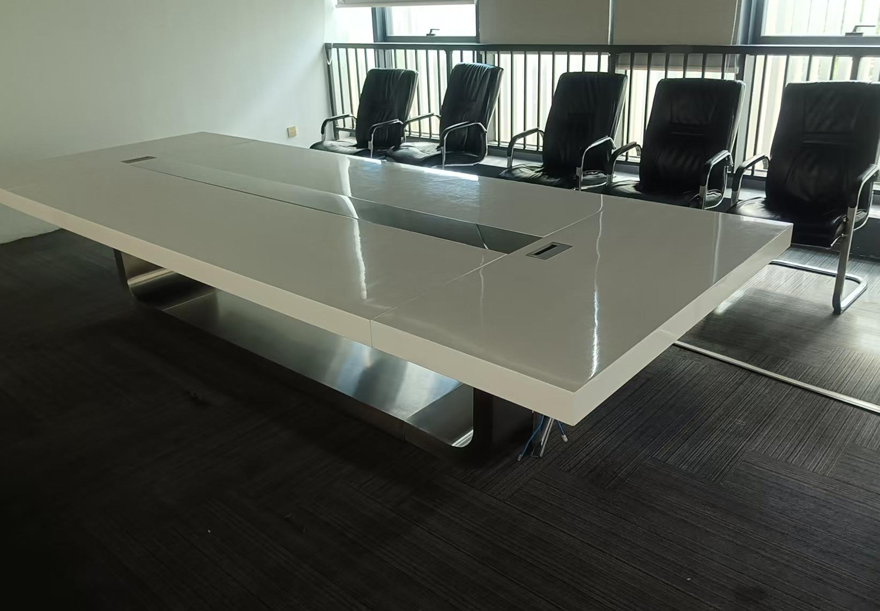 二手会议桌长桌简约现代办公桌椅组合培训桌长条桌办公桌