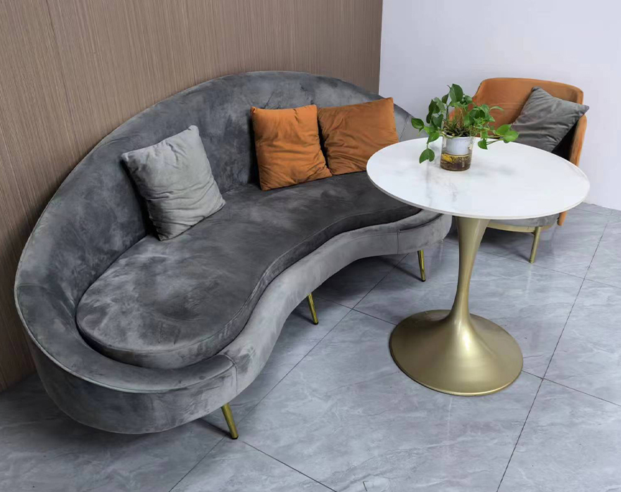 二手布艺沙发现代简约风布艺出租房公寓沙发小户型办公沙发