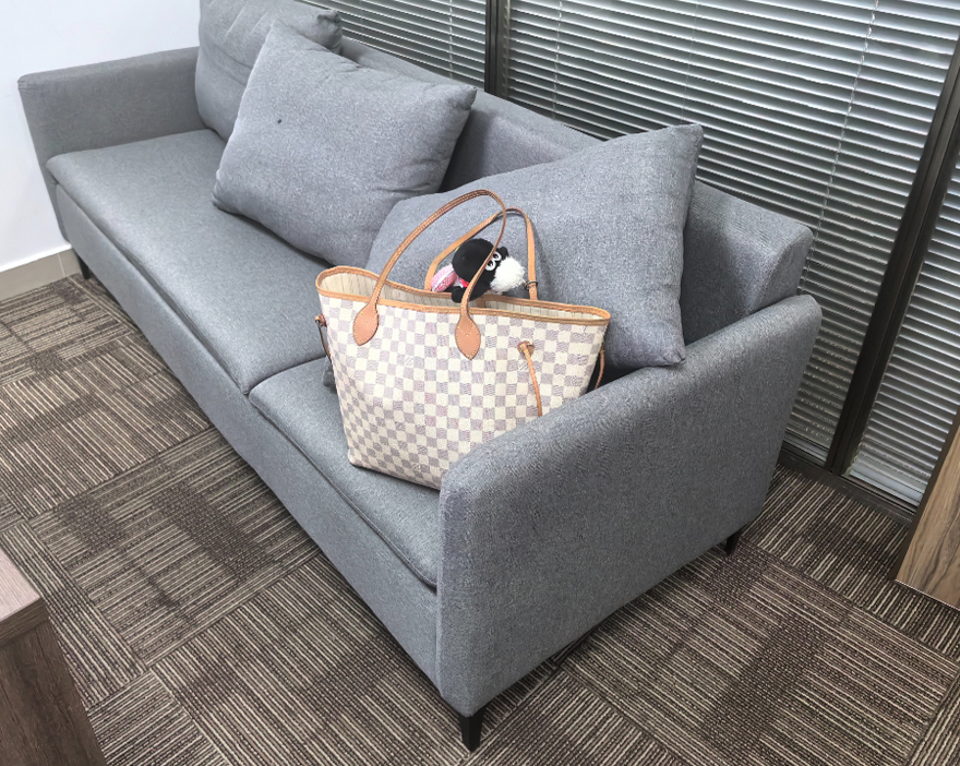 二手布艺沙发现代简约风布艺公司商务沙发小户型办公沙发