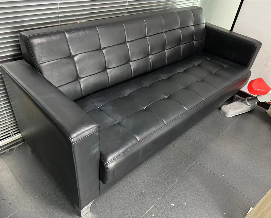 二手沙发皮艺沙发小户型客厅出租房公司会客厅用经济型三人位