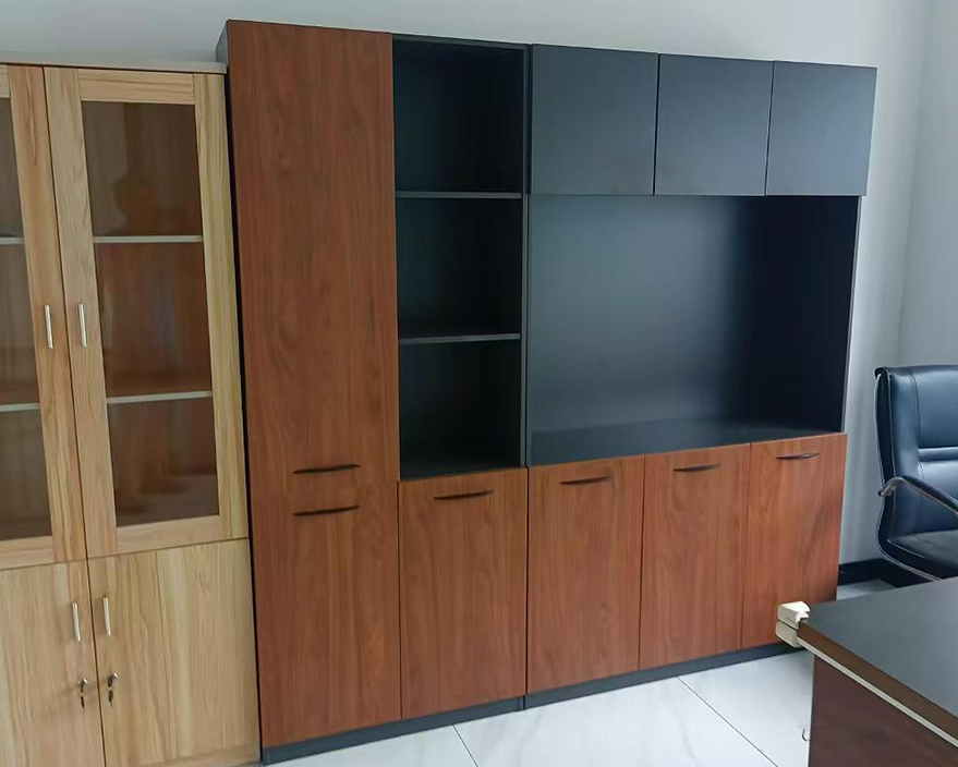 二手办公室文件柜矮柜储物柜档案资料柜木质带锁柜板式文件柜